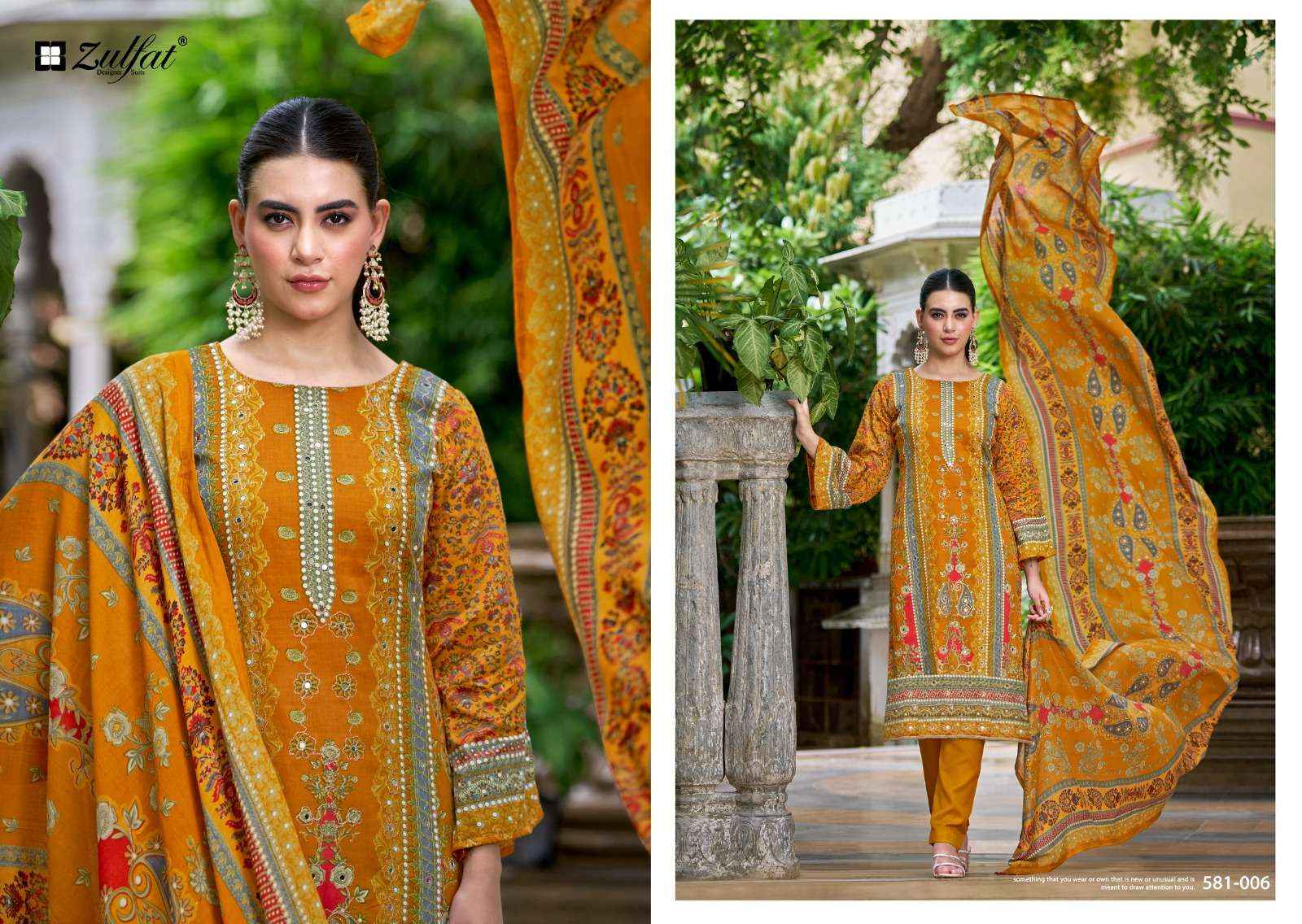 ZULFAT DESIGNER SANJEEDA JAM COTTON SALWAR KAMEEZ ( 6 PCS CATALOG )