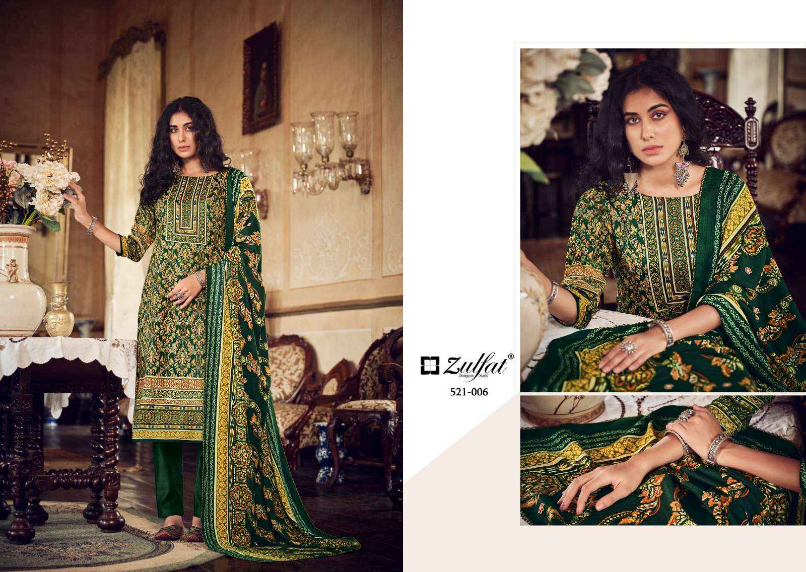 ZULFAT DESIGNER SUITS REHNUMA WOOLEN PASHMINA DIGITAL PRINT SUIT ( 8 PCS CATALOG )