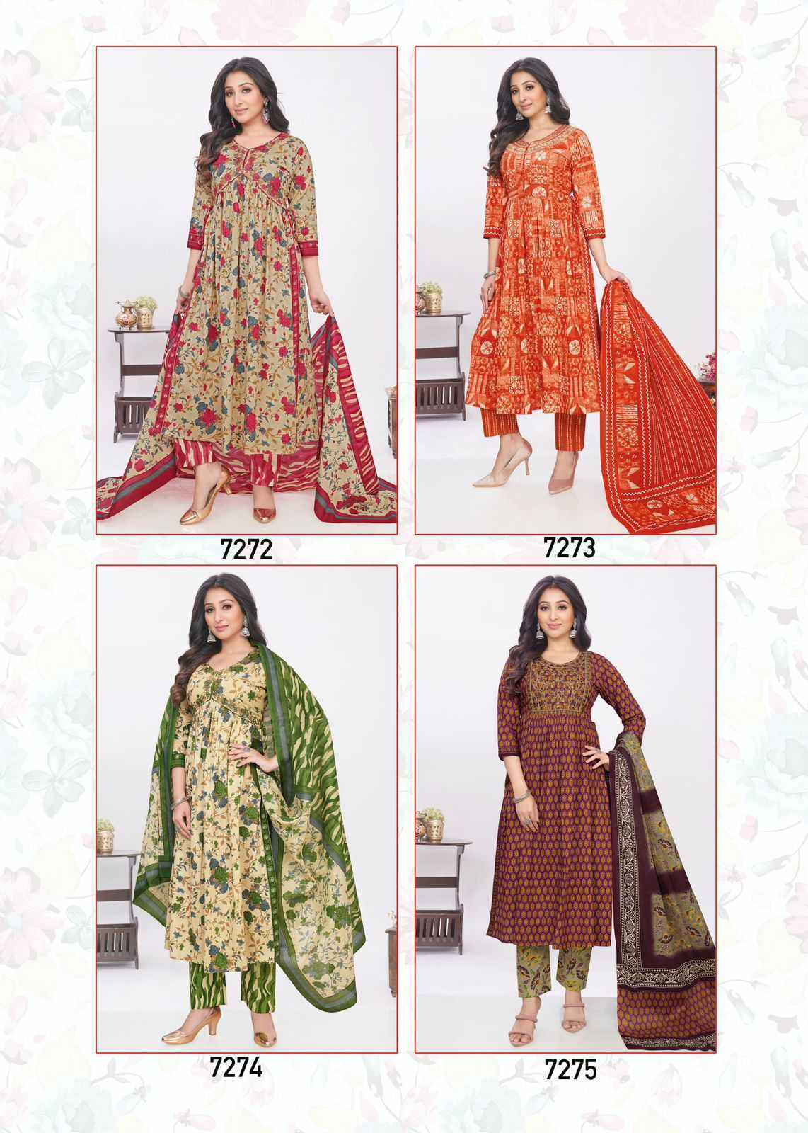 AARVI FASHION SAMIRA VOL 2 FANCY ALIYA CUT READYMADE SUIT ( 8 PCS CATALOG )