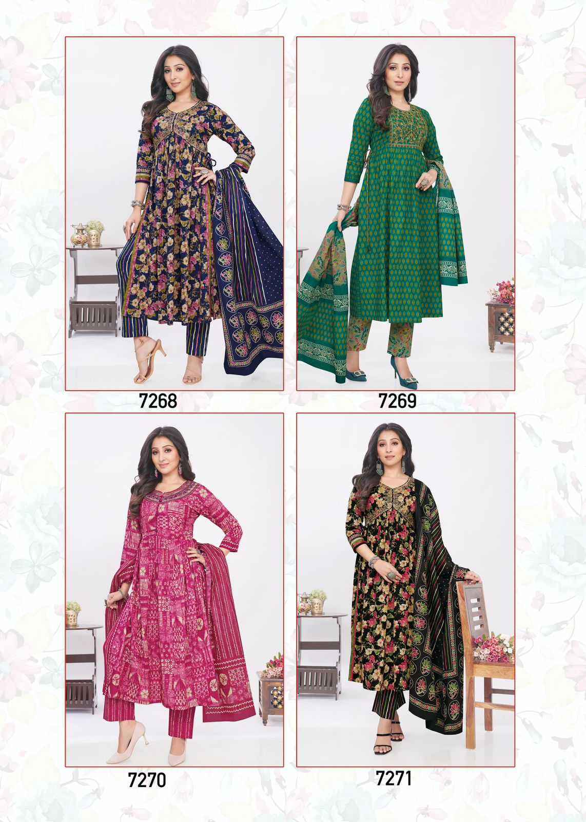 AARVI FASHION SAMIRA VOL 2 FANCY ALIYA CUT READYMADE SUIT ( 8 PCS CATALOG )