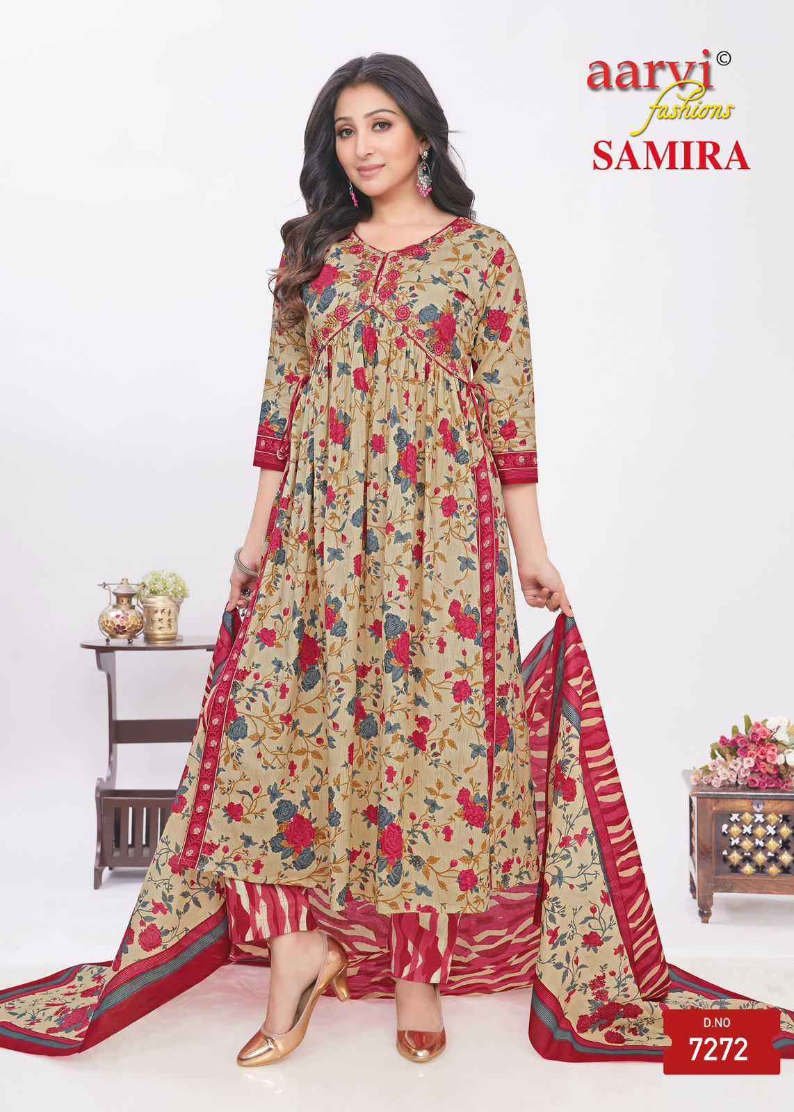 AARVI FASHION SAMIRA VOL 2 FANCY ALIYA CUT READYMADE SUIT ( 8 PCS CATALOG )