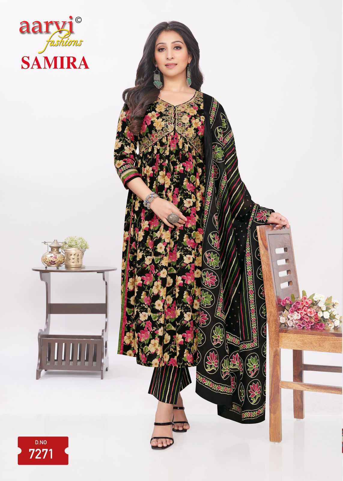 AARVI FASHION SAMIRA VOL 2 FANCY ALIYA CUT READYMADE SUIT ( 8 PCS CATALOG )