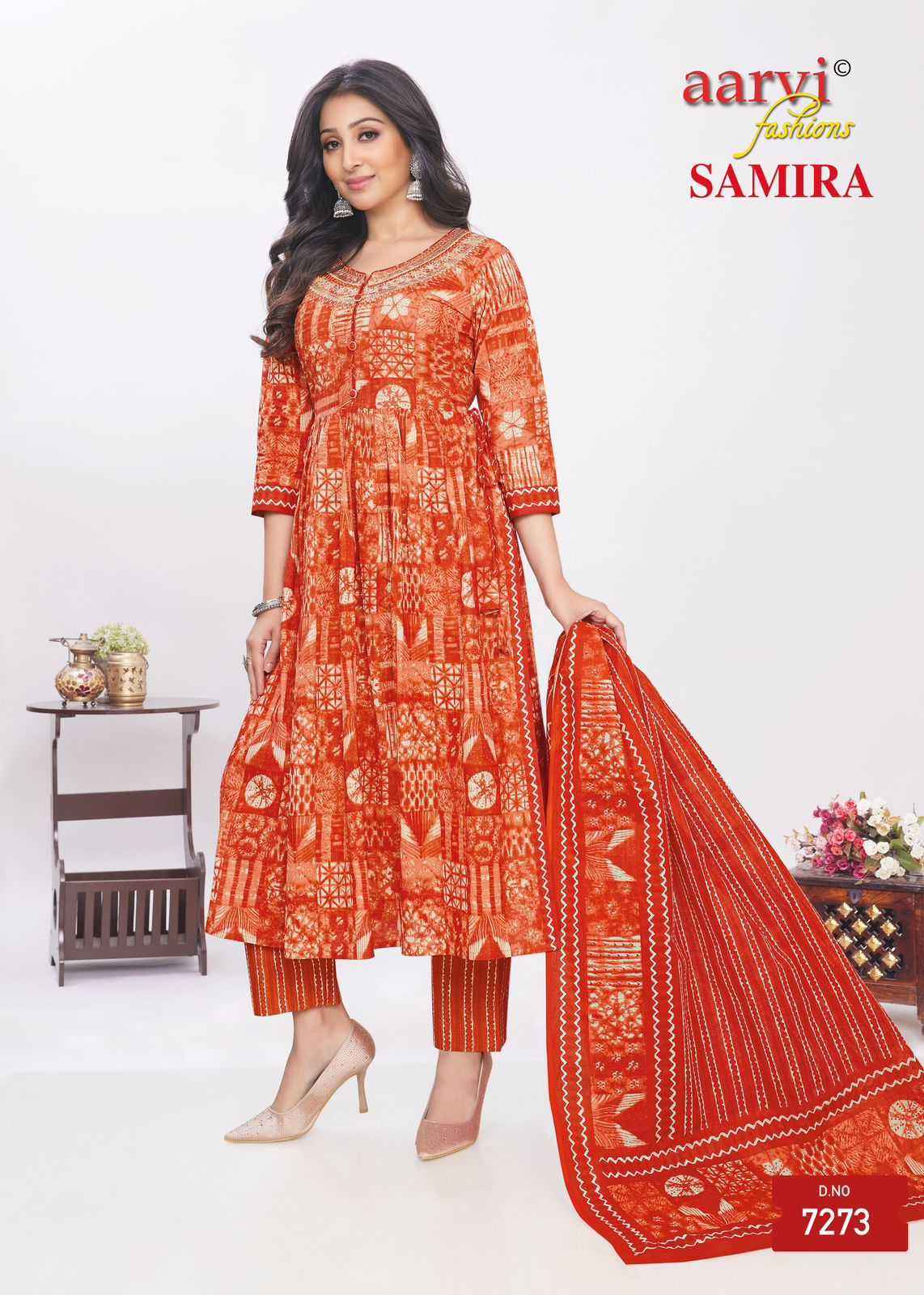 AARVI FASHION SAMIRA VOL 2 FANCY ALIYA CUT READYMADE SUIT ( 8 PCS CATALOG )