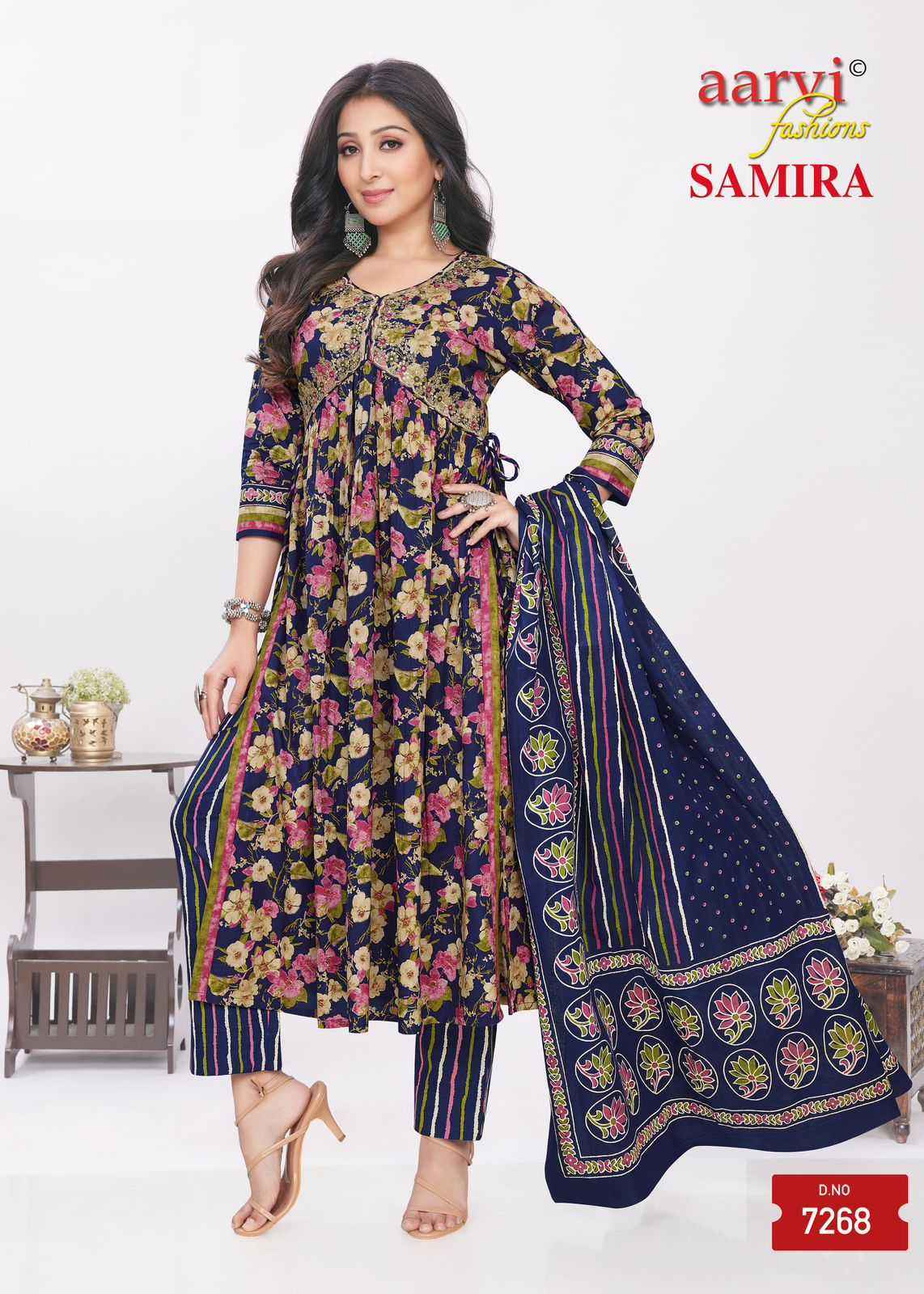 AARVI FASHION SAMIRA VOL 2 FANCY ALIYA CUT READYMADE SUIT ( 8 PCS CATALOG )