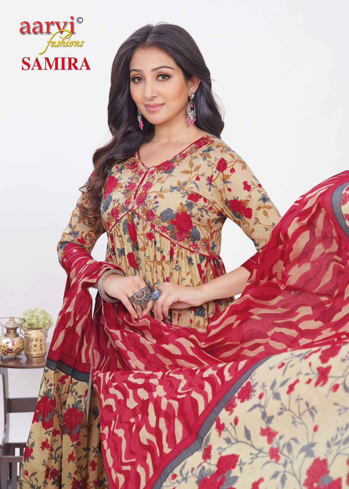 AARVI FASHION SAMIRA VOL 2 FANCY ALIYA CUT READYMADE SUIT ( 8 PCS CATALOG )