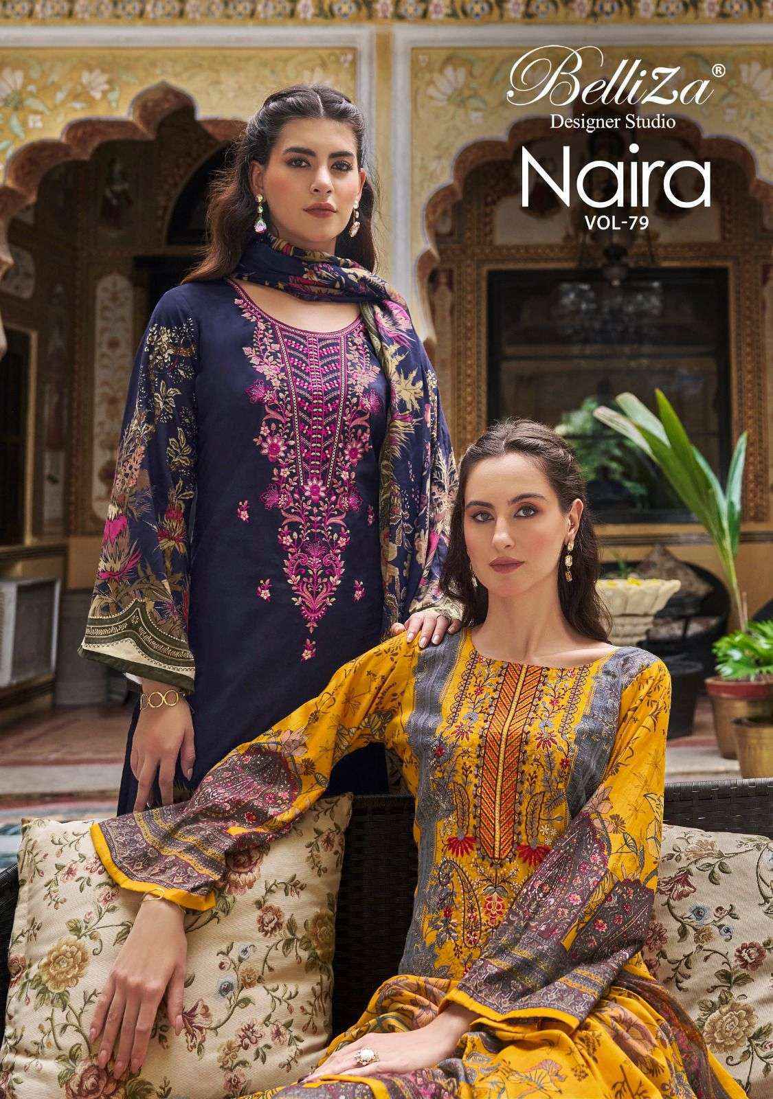 Belliza Designer Naira Vol 79 Wholesale Salwar Kameez ( 8 pcs Cataloge )