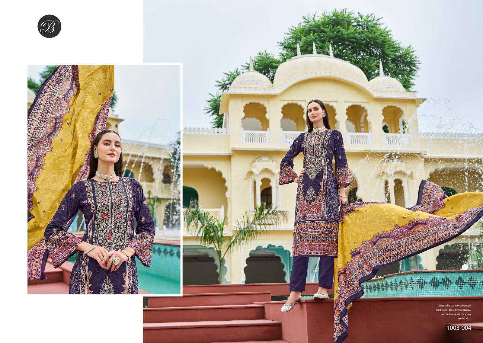 Belliza Designer Naira Vol 81 Pure Cotton Ladies Dress Material ( 8 Pcs Catalog )