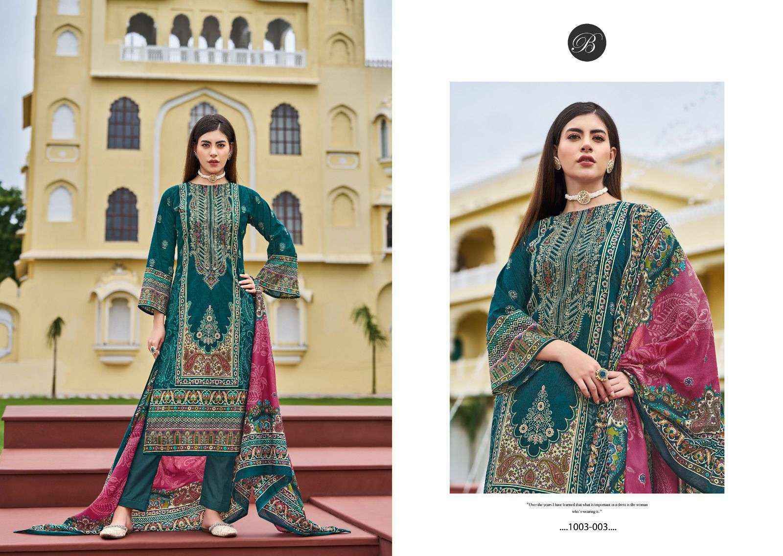 Belliza Designer Naira Vol 81 Pure Cotton Ladies Dress Material ( 8 Pcs Catalog )