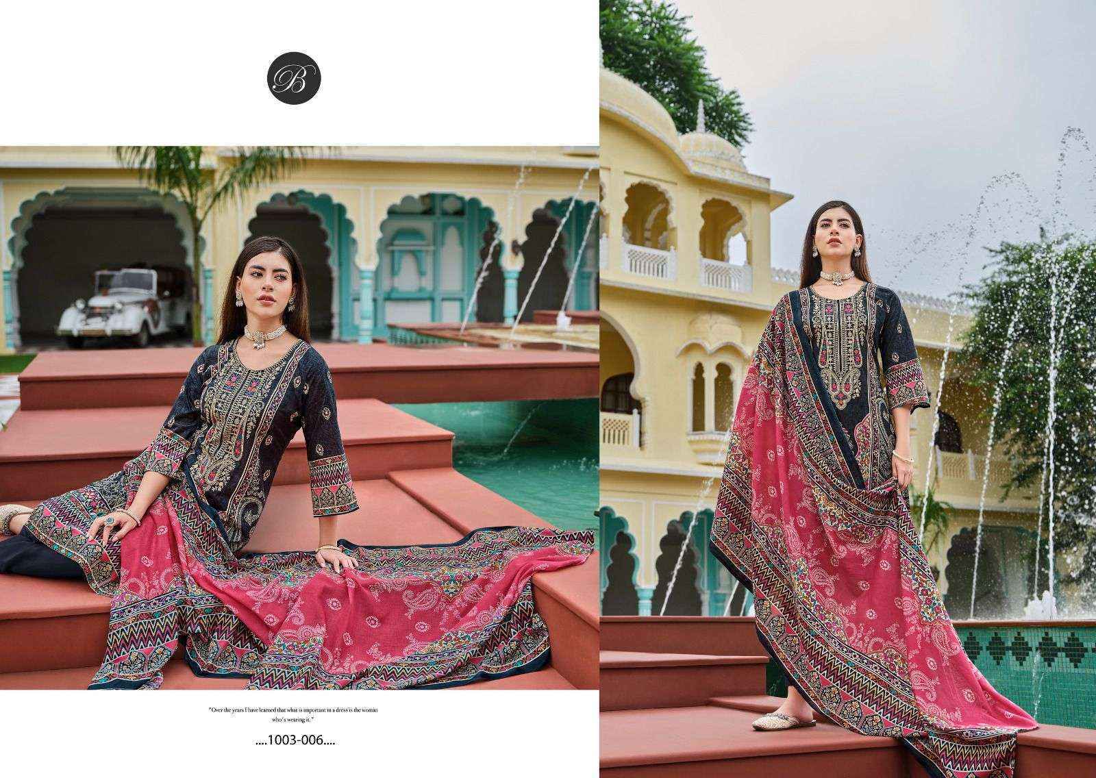 Belliza Designer Naira Vol 81 Pure Cotton Ladies Dress Material ( 8 Pcs Catalog )