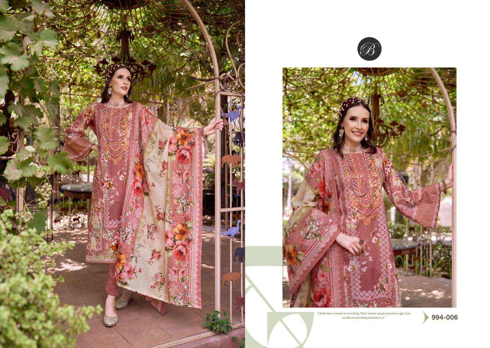 BELLIZA DESIGNER STUDIO NAIRA VOL 80 WHOLESALE COTTON DRESS MATERIAL ( 8 PCS CATALOG )