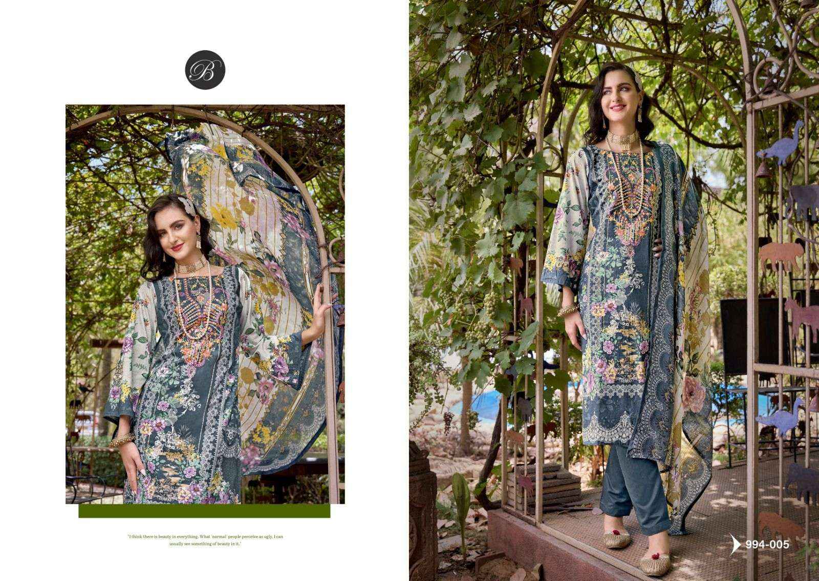 BELLIZA DESIGNER STUDIO NAIRA VOL 80 WHOLESALE COTTON DRESS MATERIAL ( 8 PCS CATALOG )