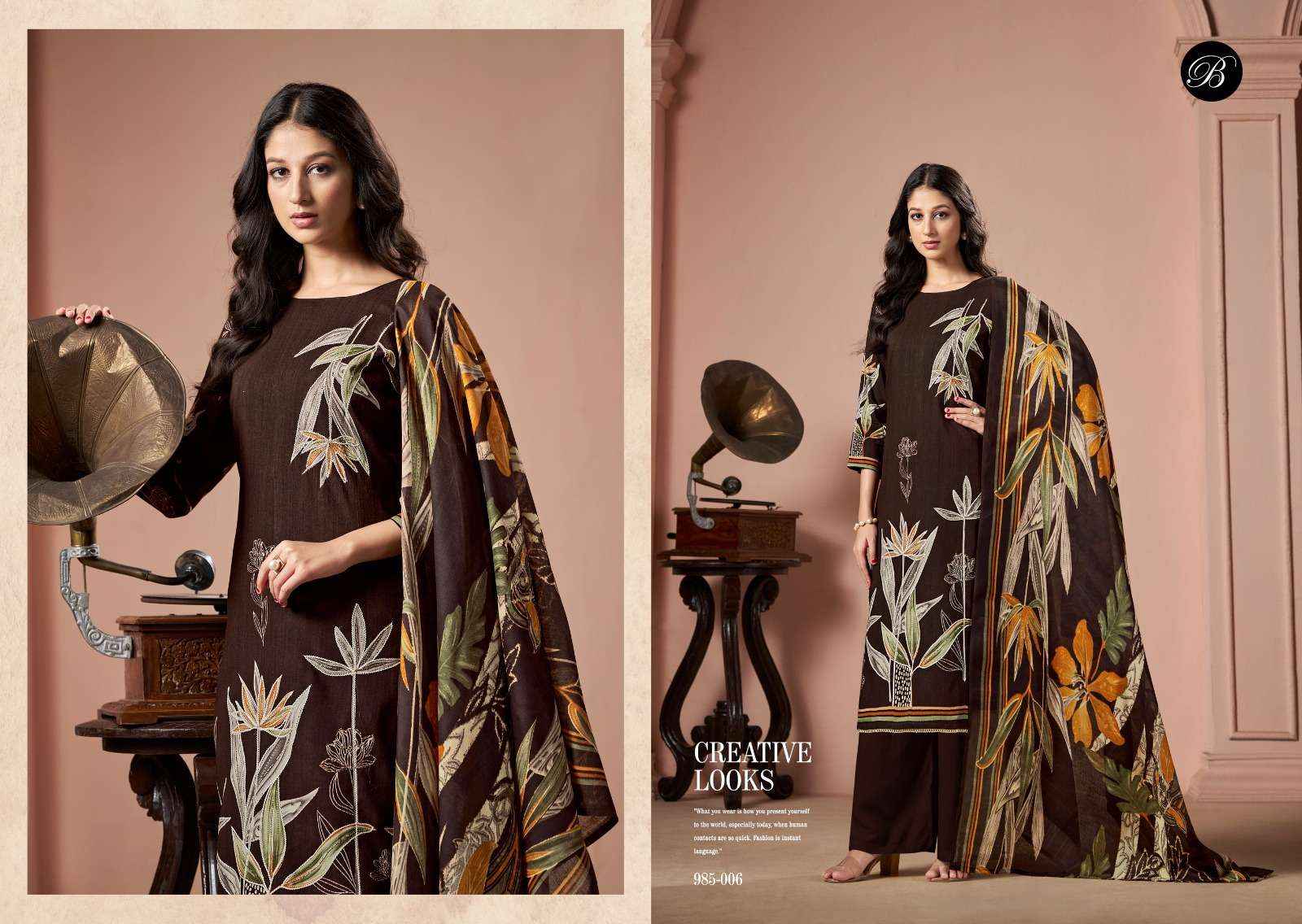 BELLIZA DESIGNER STUDIO SAMAIRA VISCOSE SALWAR KAMEEZ ( 6 PCS CATALOG )