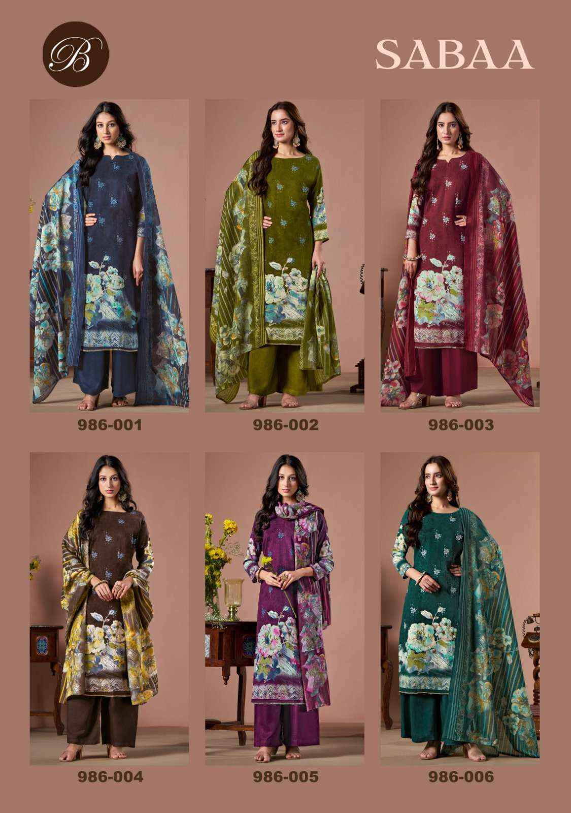 Belliza Sabaa Rayon Salwar Kameez At Wholesale Price ( 6 Pcs Catalog )