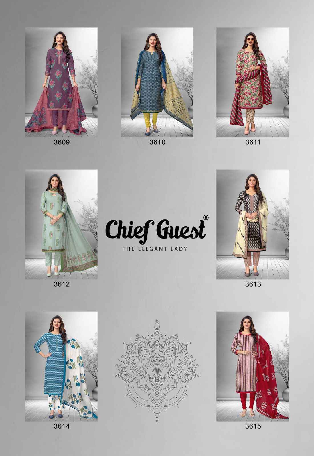 Deeptex Prints Chief Guest Vol-36 Pure Cotton Dress Material  wholesale ( 15 Pcs Catalog )