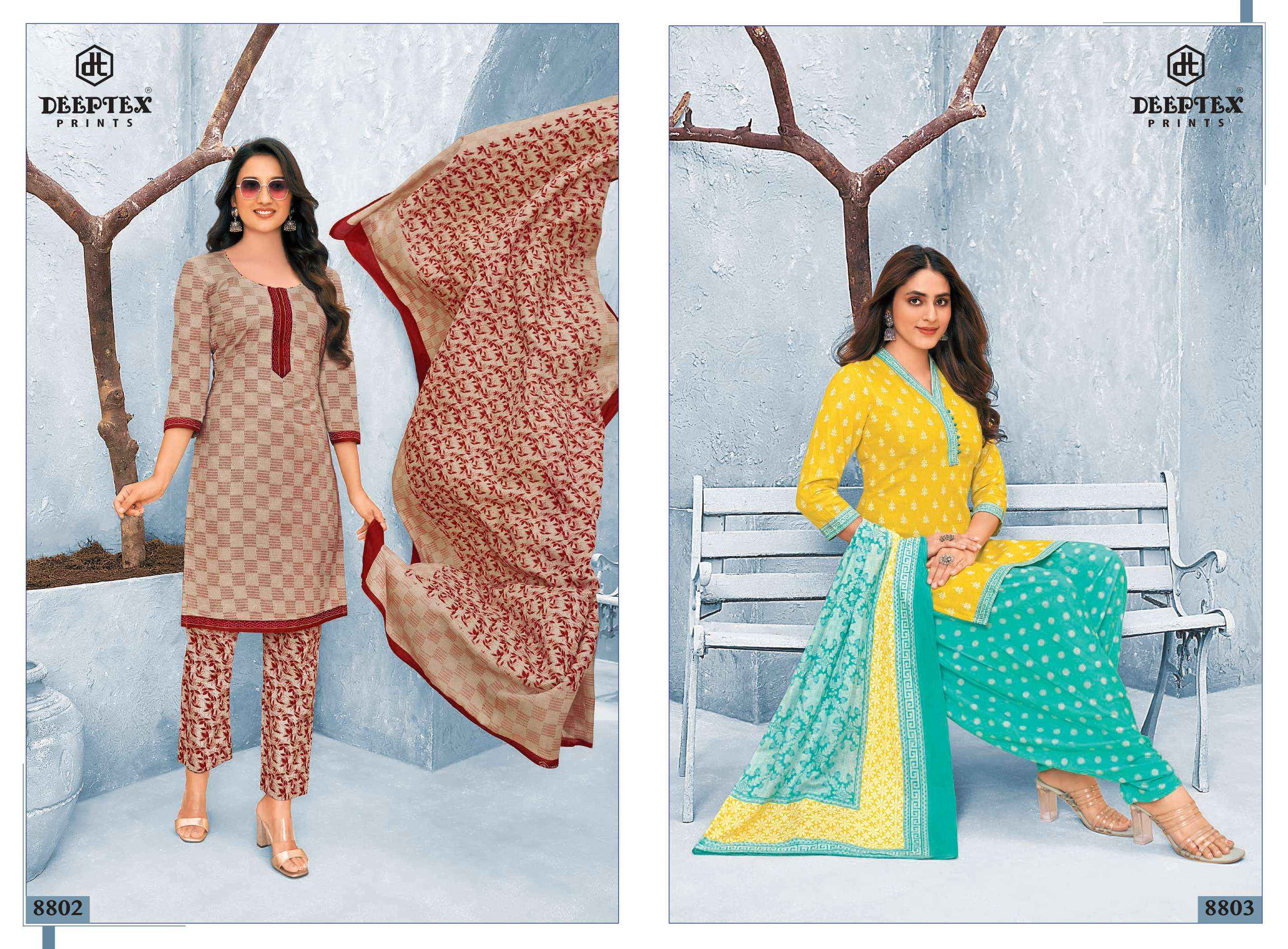 DEEPTEX PRINTS MISS INDIA VOL 88 PURE COTTON SALWAR KAMEEZ ( 26 PCS CATALOG )