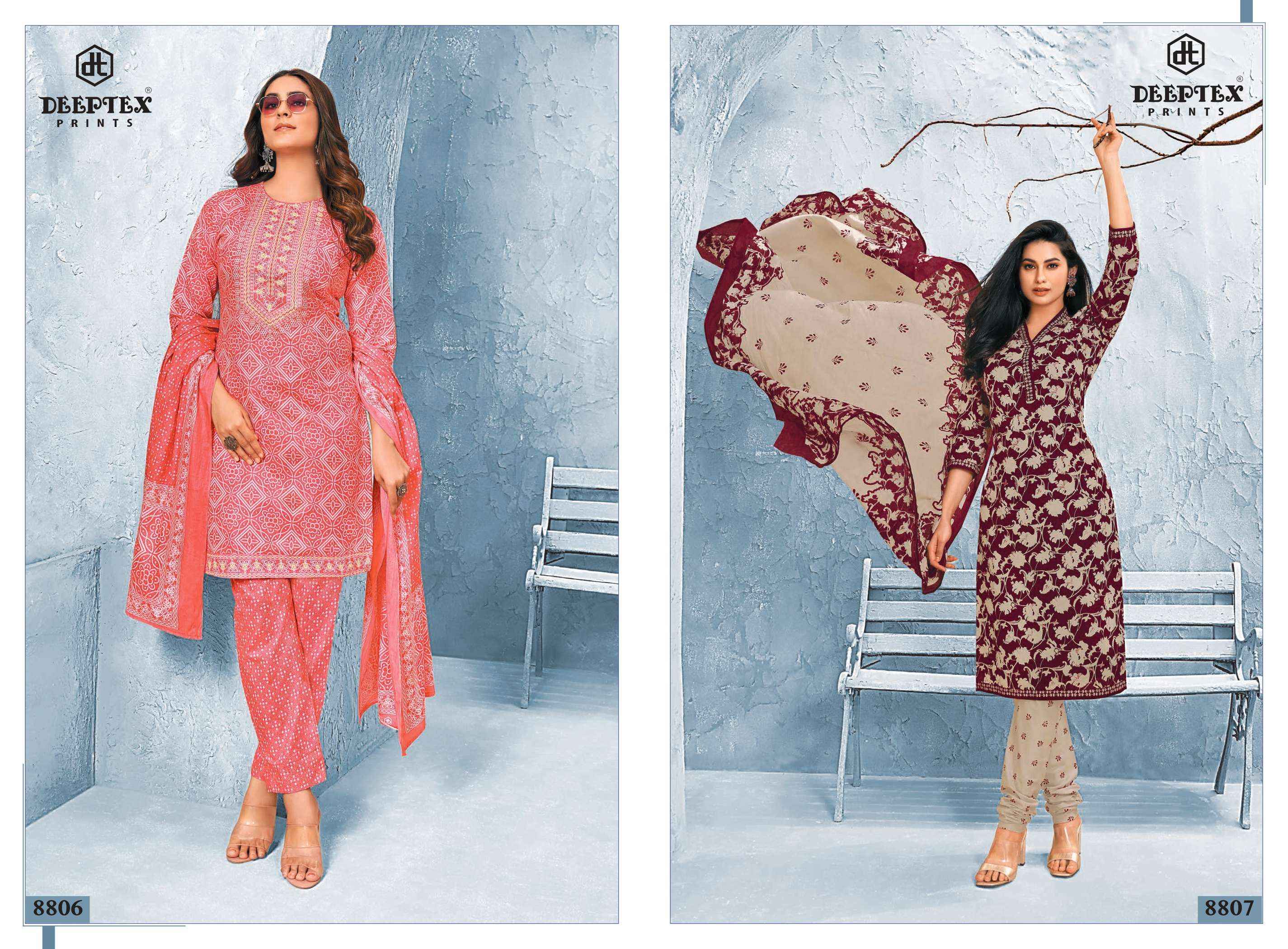 DEEPTEX PRINTS MISS INDIA VOL 88 PURE COTTON SALWAR KAMEEZ ( 26 PCS CATALOG )