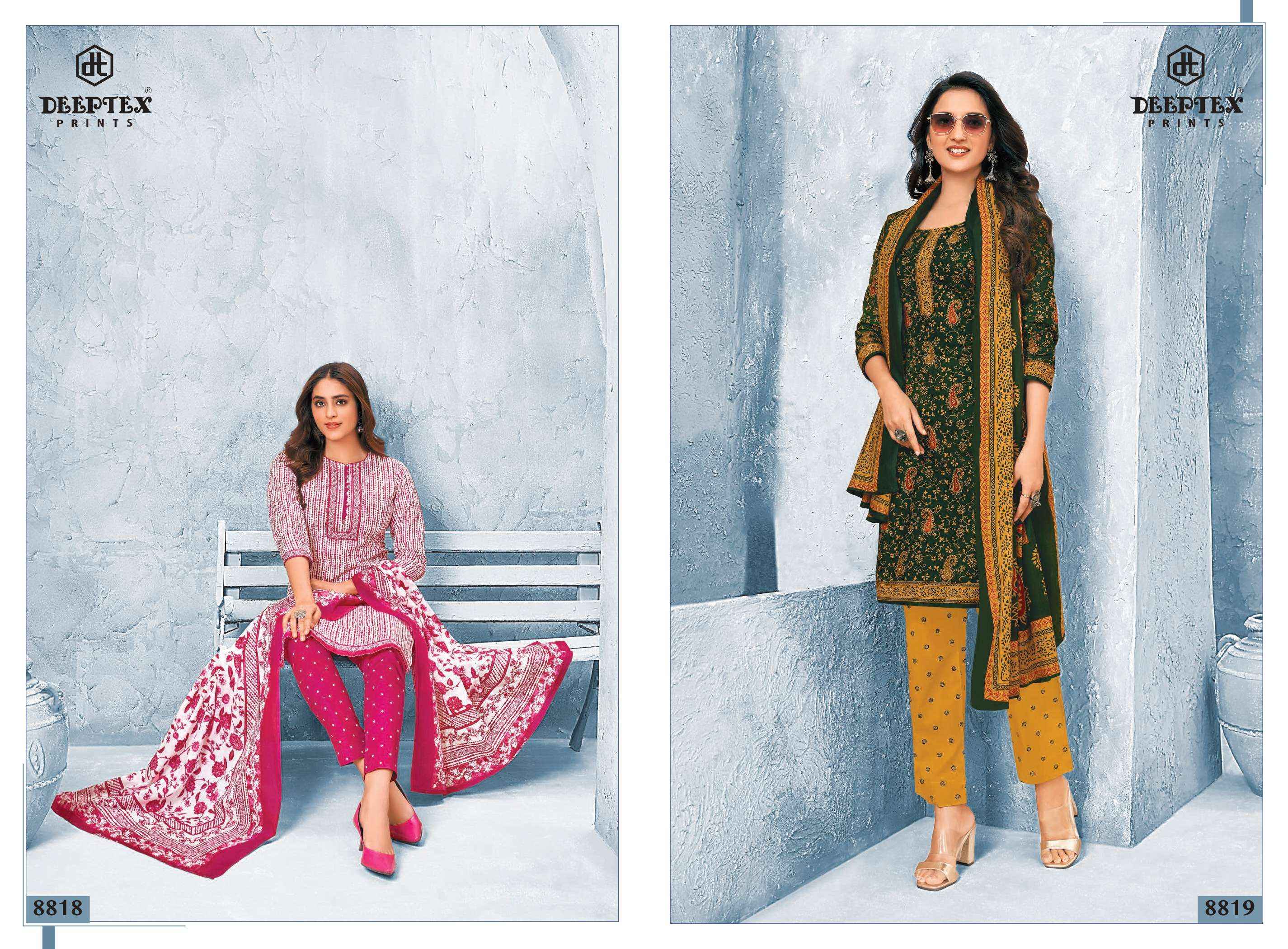 DEEPTEX PRINTS MISS INDIA VOL 88 PURE COTTON SALWAR KAMEEZ ( 26 PCS CATALOG )