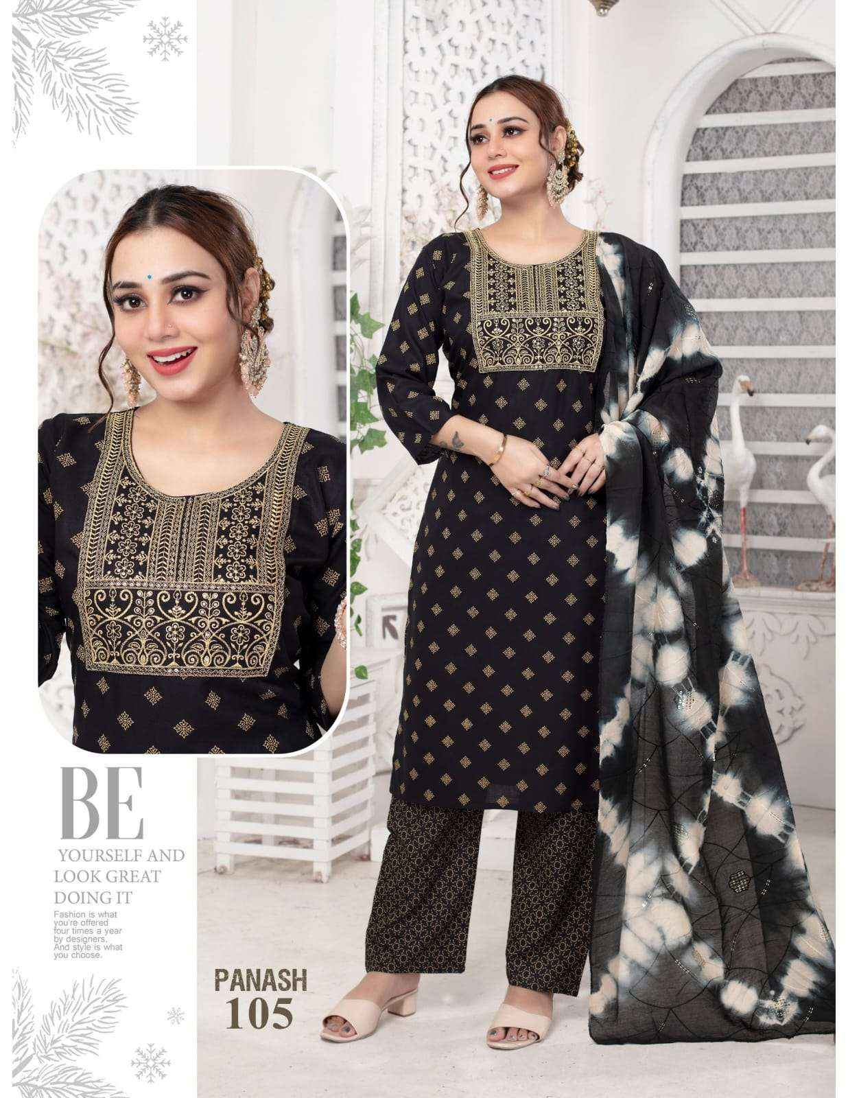 Fashion Talk Panash Fancy Kurti Bottom Dupatta Set New wholesale  Designs ( 8 pcs catalog )