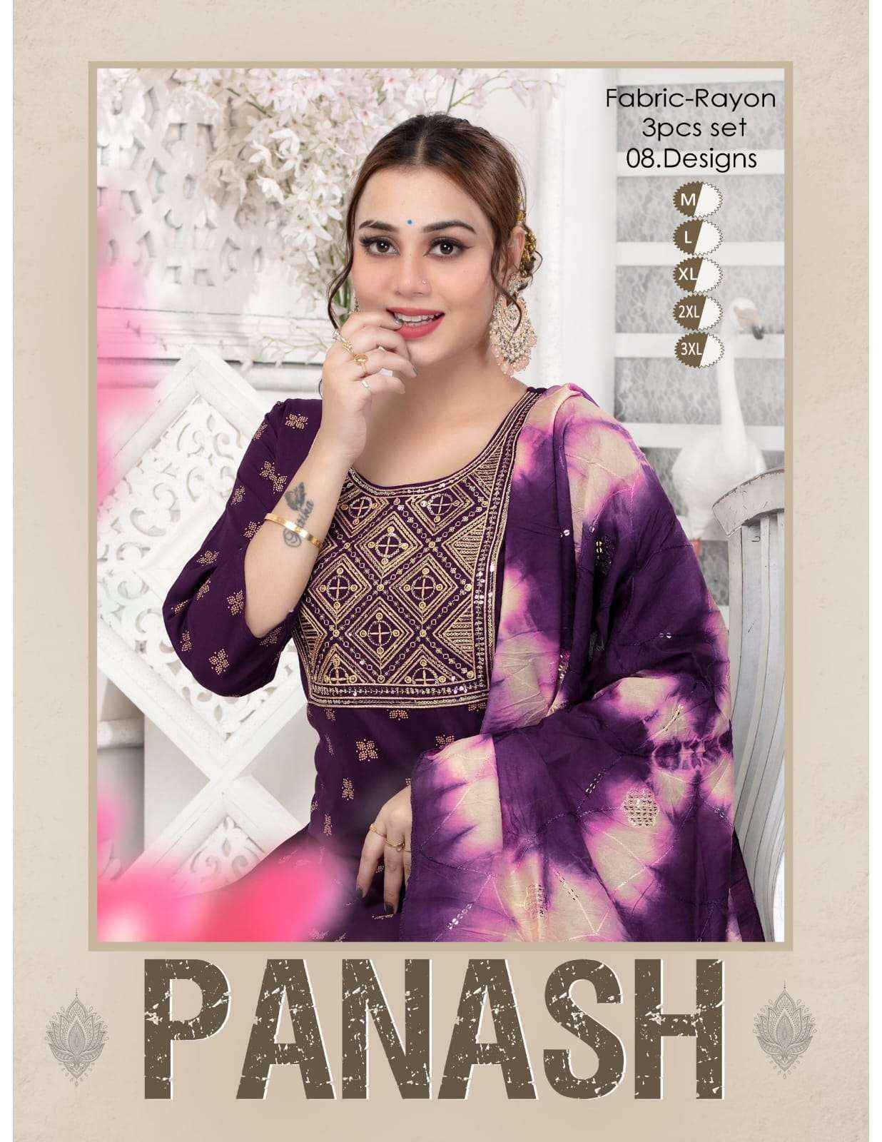 Fashion Talk Panash Fancy Kurti Bottom Dupatta Set New wholesale  Designs ( 8 pcs catalog )