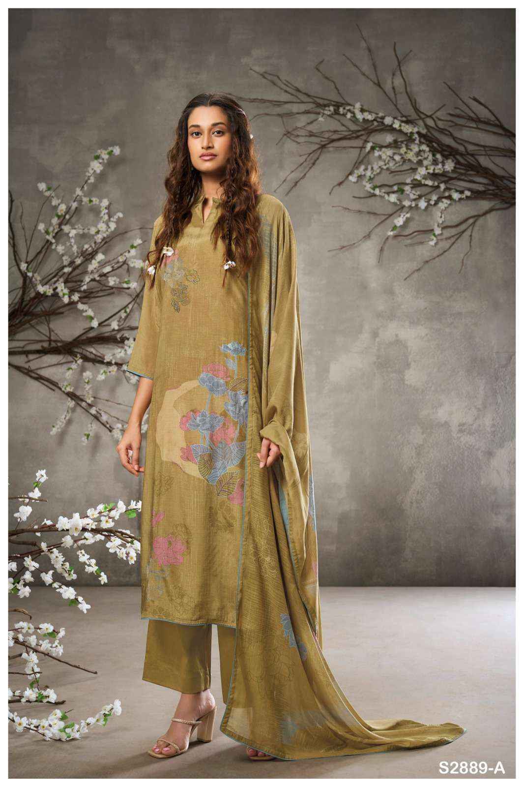 Ganga Tadisa 2977 Pashmina Dress Material 4 pcs Catalogue