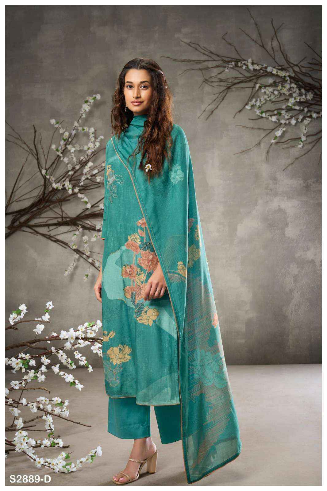 Ganga Tadisa 2977 Pashmina Dress Material 4 pcs Catalogue