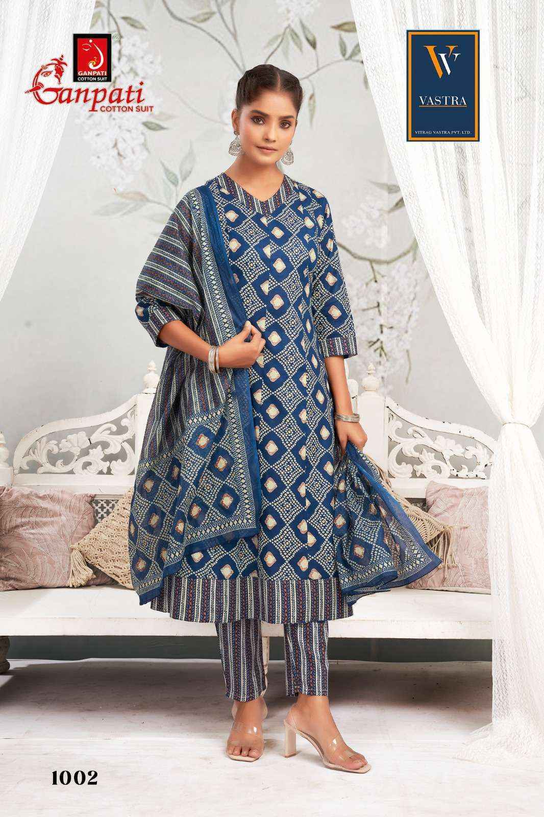 Ganpati Cotton Anarkali Vol 1 Cotton Readymade Suit Surat Textile Market (12 pcs Catalogue }