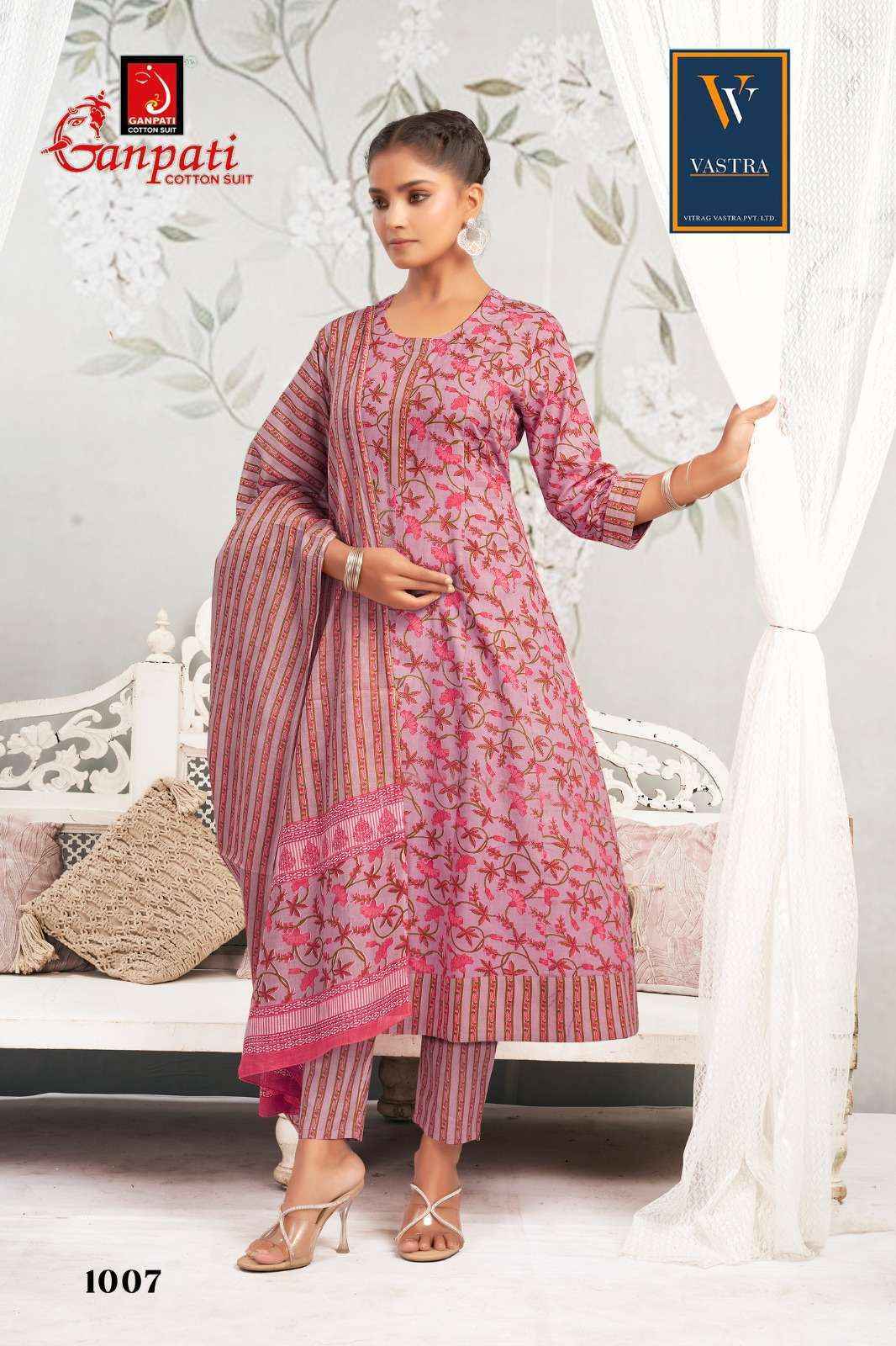 Ganpati Cotton Anarkali Vol 1 Cotton Readymade Suit Surat Textile Market (12 pcs Catalogue }