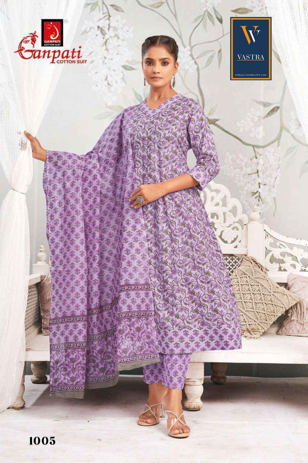 Ganpati Cotton Anarkali Vol 1 Cotton Readymade Suit Surat Textile Market (12 pcs Catalogue }