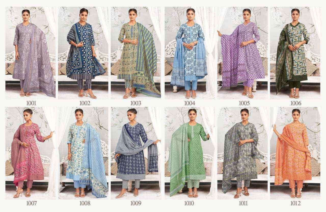 Ganpati Cotton Anarkali Vol 1 Cotton Readymade Suit Surat Textile Market (12 pcs Catalogue }