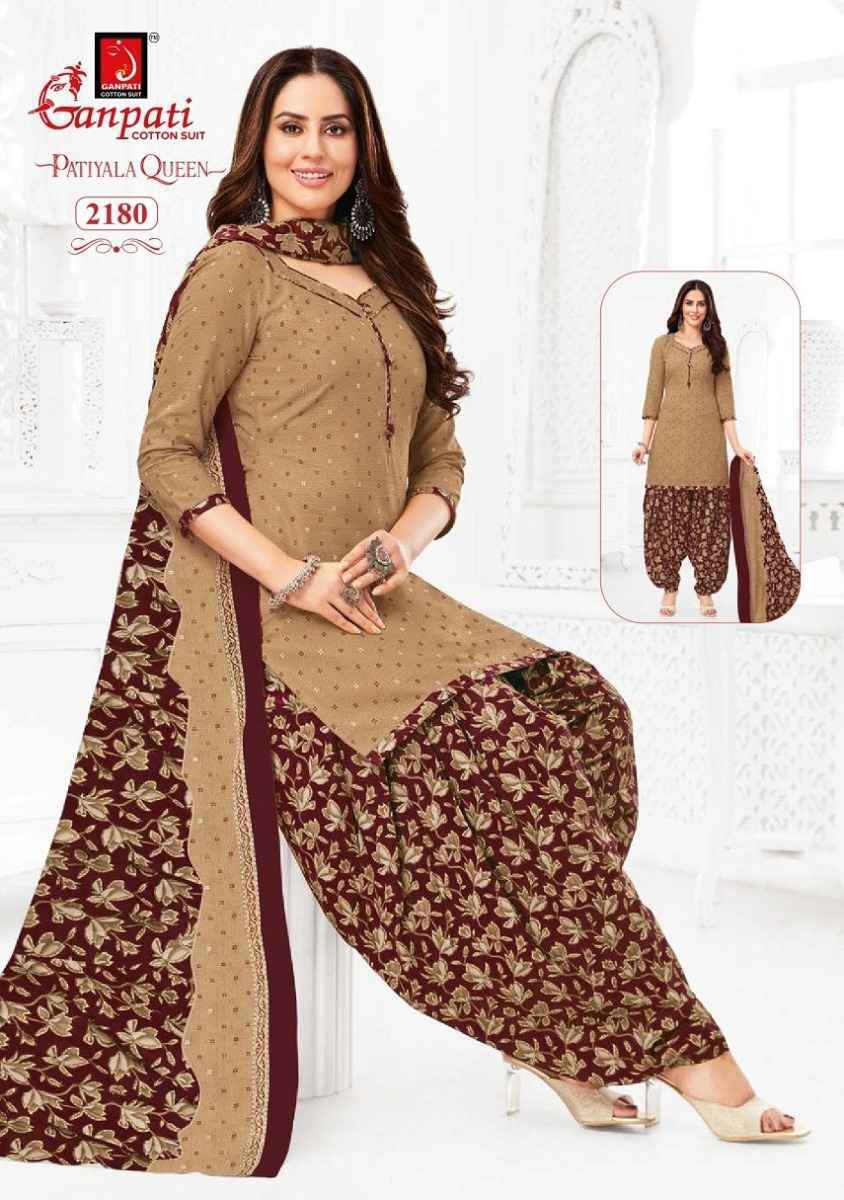 Ganpati Patiyala Queen Vol 10 Readymade Cotton Dress 15 pcs Catalogue
