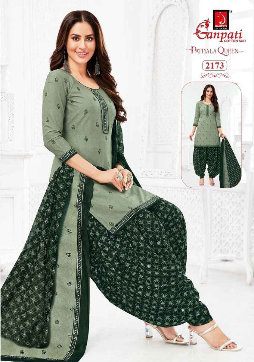 Ganpati Patiyala Queen Vol 10 Readymade Cotton Dress 15 pcs Catalogue