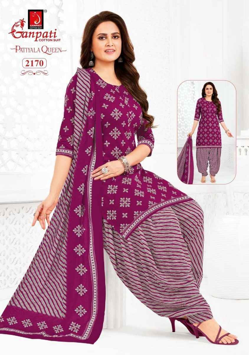 Ganpati Patiyala Queen Vol 10 Readymade Cotton Dress 15 pcs Catalogue