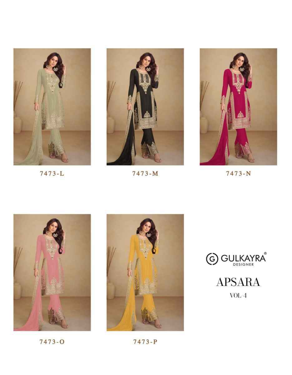 Gulkayra Designer Apsara Vol 4 Readymade Chinon Dress 5 pcs Catalogue
