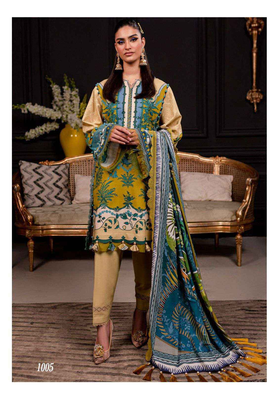 Hala Azure Vol 1 Wholesale Lawn Cotton Salwar Kameez ( 6 pcs Catalogue )