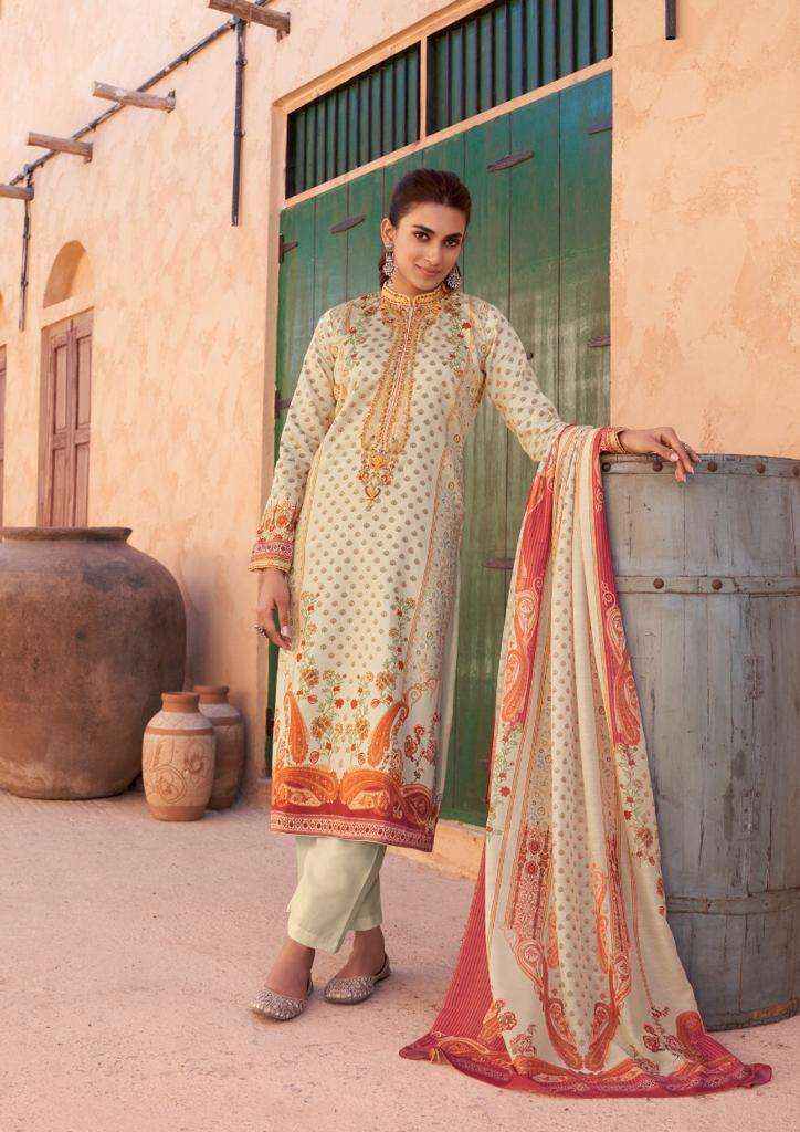 HERMITAGE CLOTHING MEHQADA LAWN COTTON DRESS MATERIAL ( 6 PCS CATALOG )