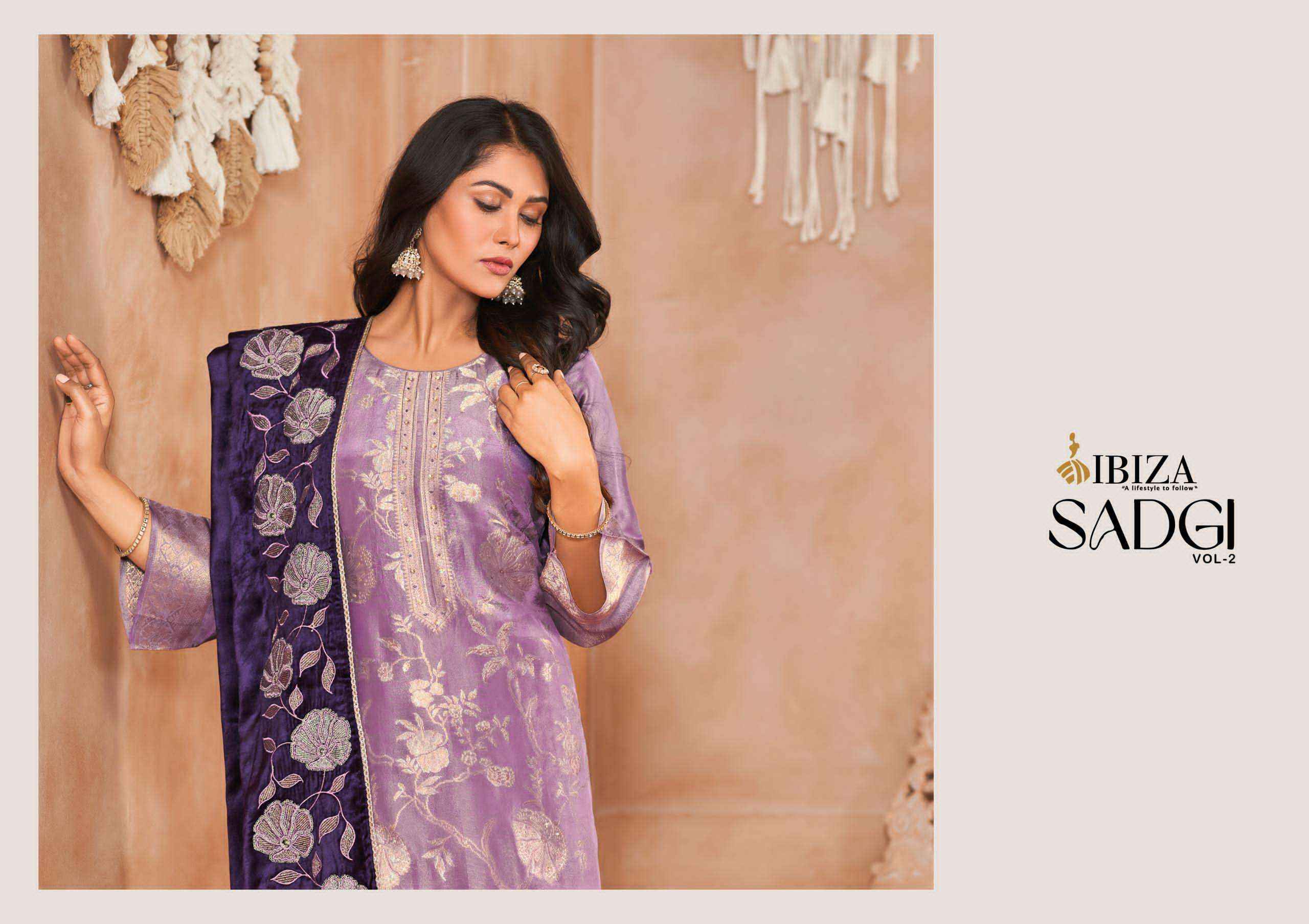 Ibiza Sadgi Vol 2 Designer Jacquard Silk Party Wear salwar kameez wholesale price (4 pcs catalog )