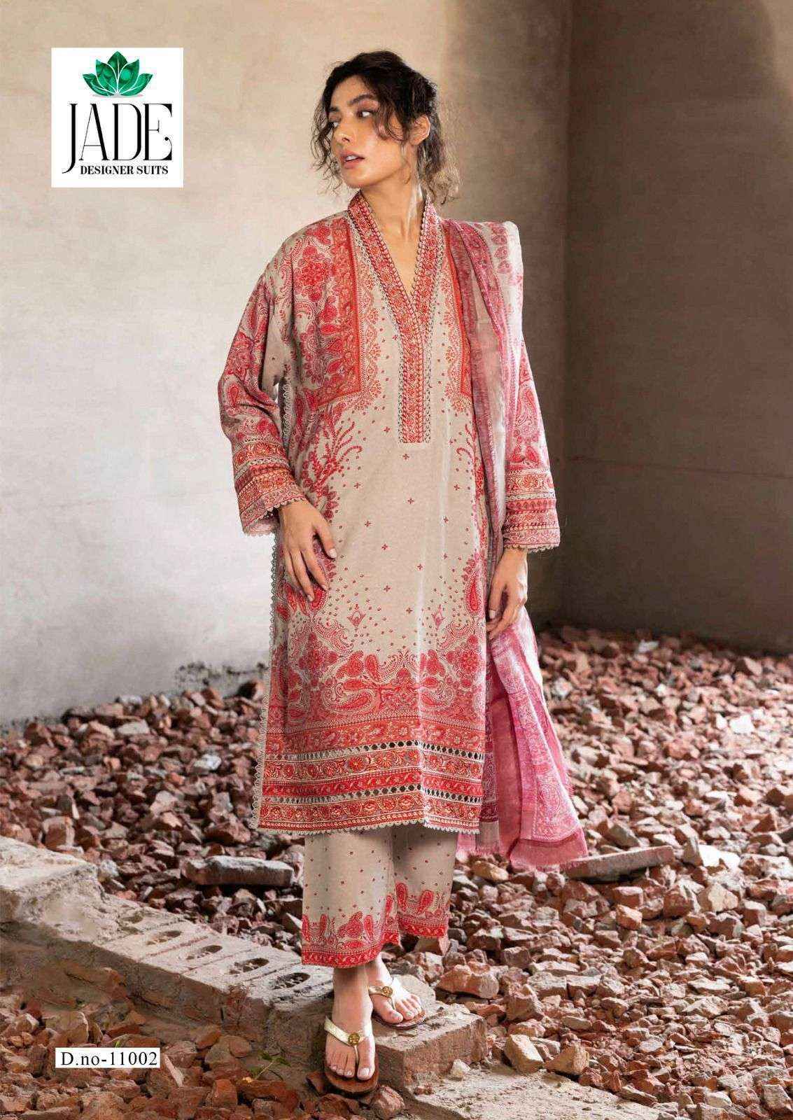 Jade Crimson Exclusive Heavy Lawn Collection Vol 11 Cotton Pakistani Suit ( 6 pc Cataloge )