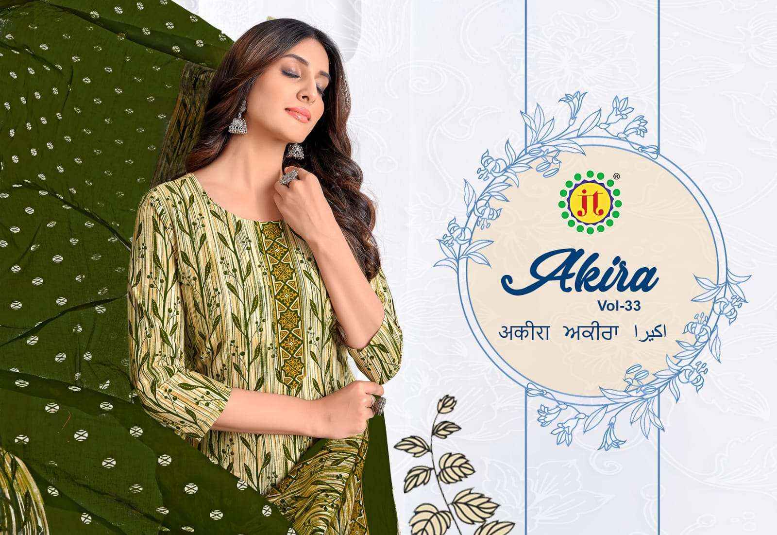 Jt Akira Vol 33 Cotton Dress Material Ladest Catalog ( 15 pcs Catalogue )