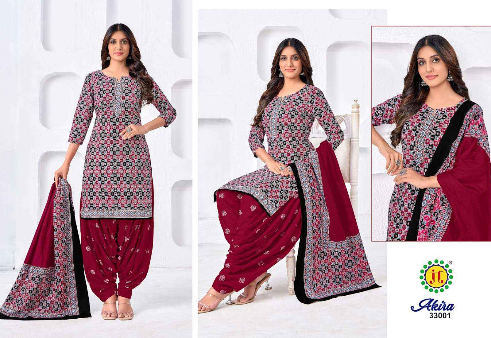 Jt Akira Vol 33 Cotton Dress Material Ladest Catalog ( 15 pcs Catalogue )