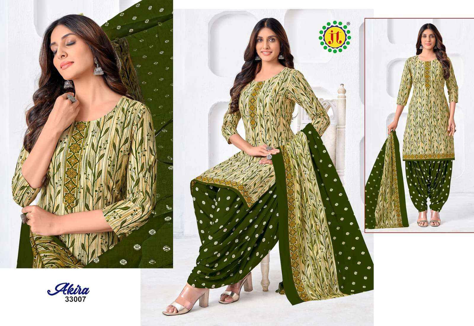 Jt Akira Vol 33 Cotton Dress Material Ladest Catalog ( 15 pcs Catalogue )