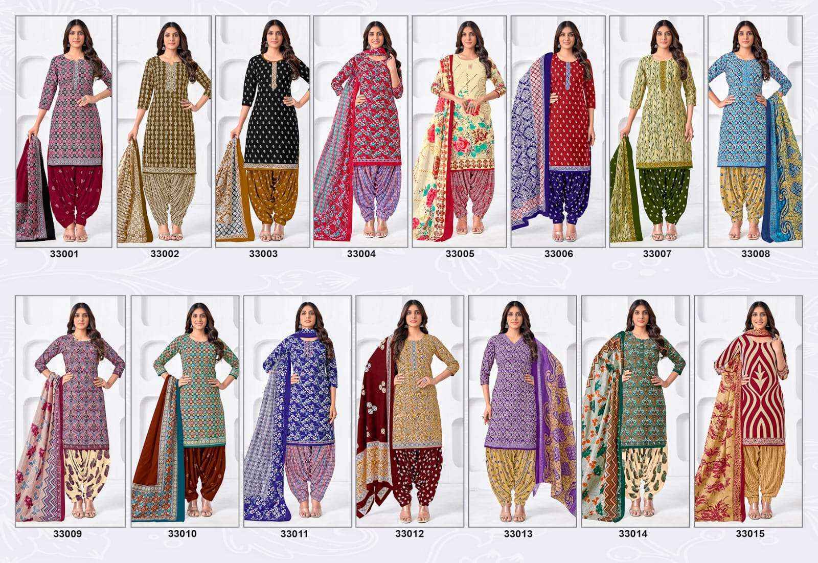 Jt Akira Vol 33 Cotton Dress Material Ladest Catalog ( 15 pcs Catalogue )