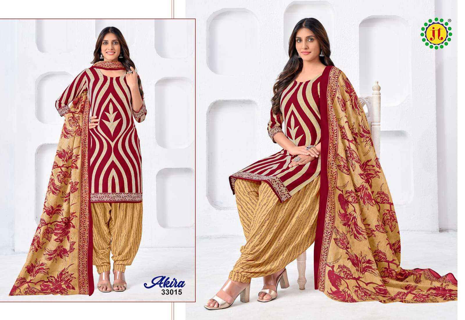 Jt Akira Vol 33 Cotton Dress Material Ladest Catalog ( 15 pcs Catalogue )