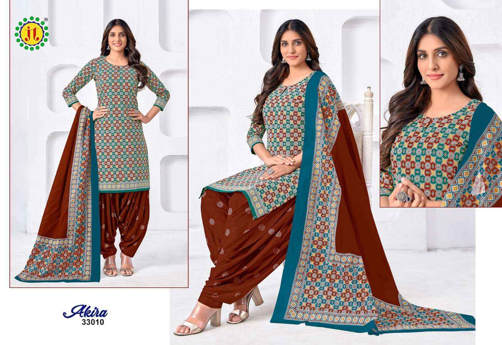 Jt Akira Vol 33 Cotton Dress Material Ladest Catalog ( 15 pcs Catalogue )