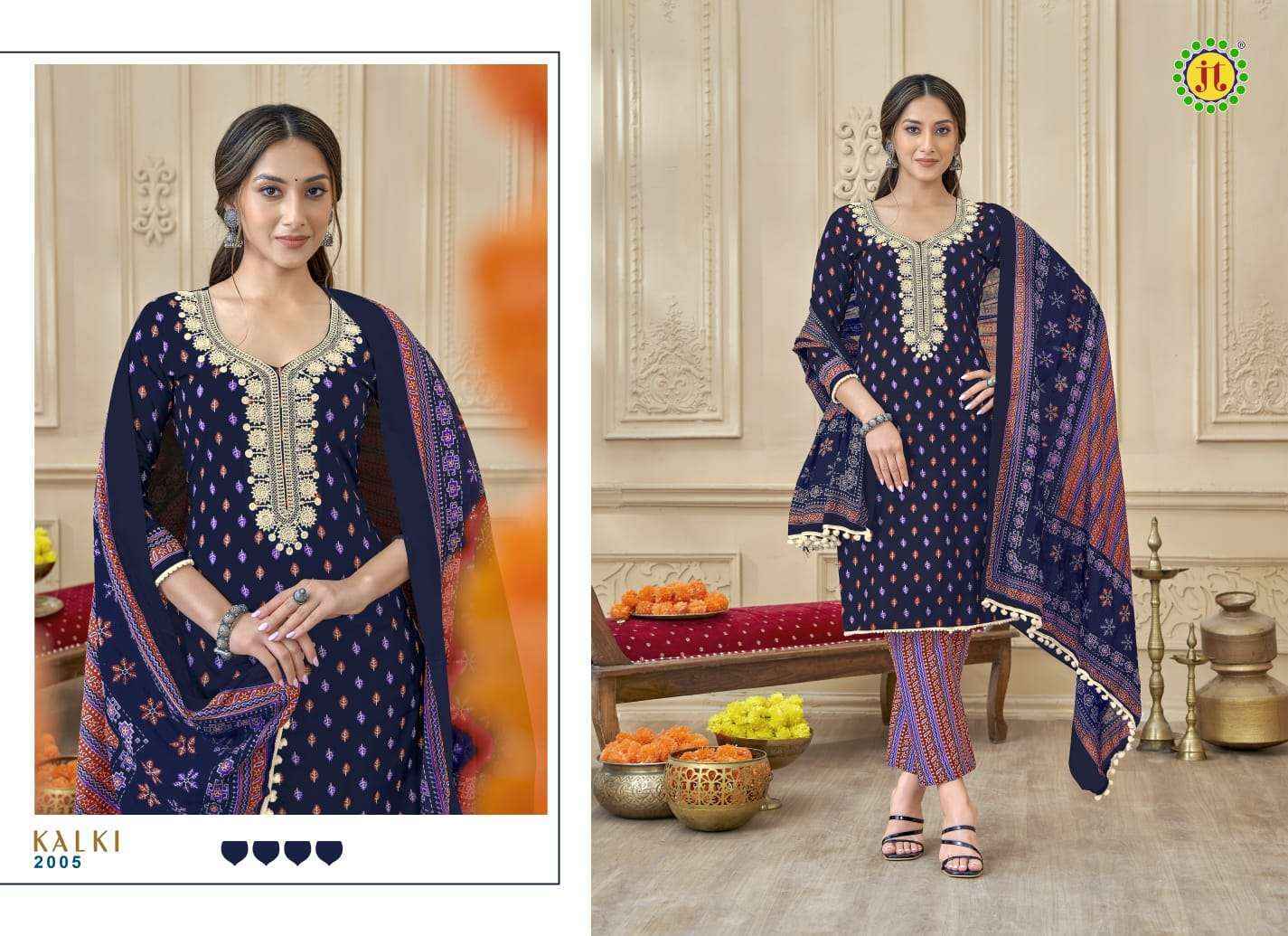 Jt Kalki Vol 2 Cotton Salwar Suit Surat Wholesaler ( 10 pcs Catalog )