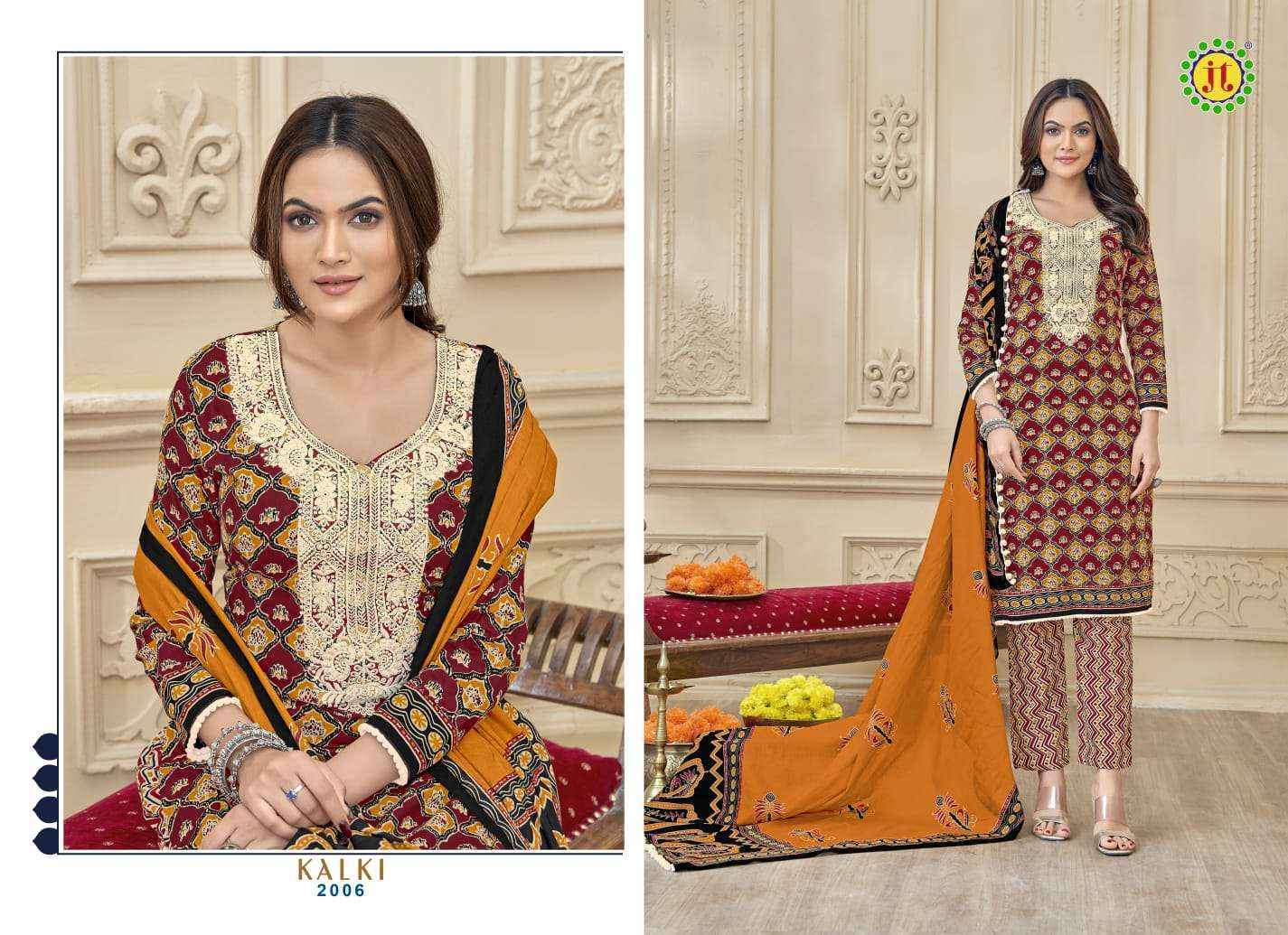 Jt Kalki Vol 2 Cotton Salwar Suit Surat Wholesaler ( 10 pcs Catalog )