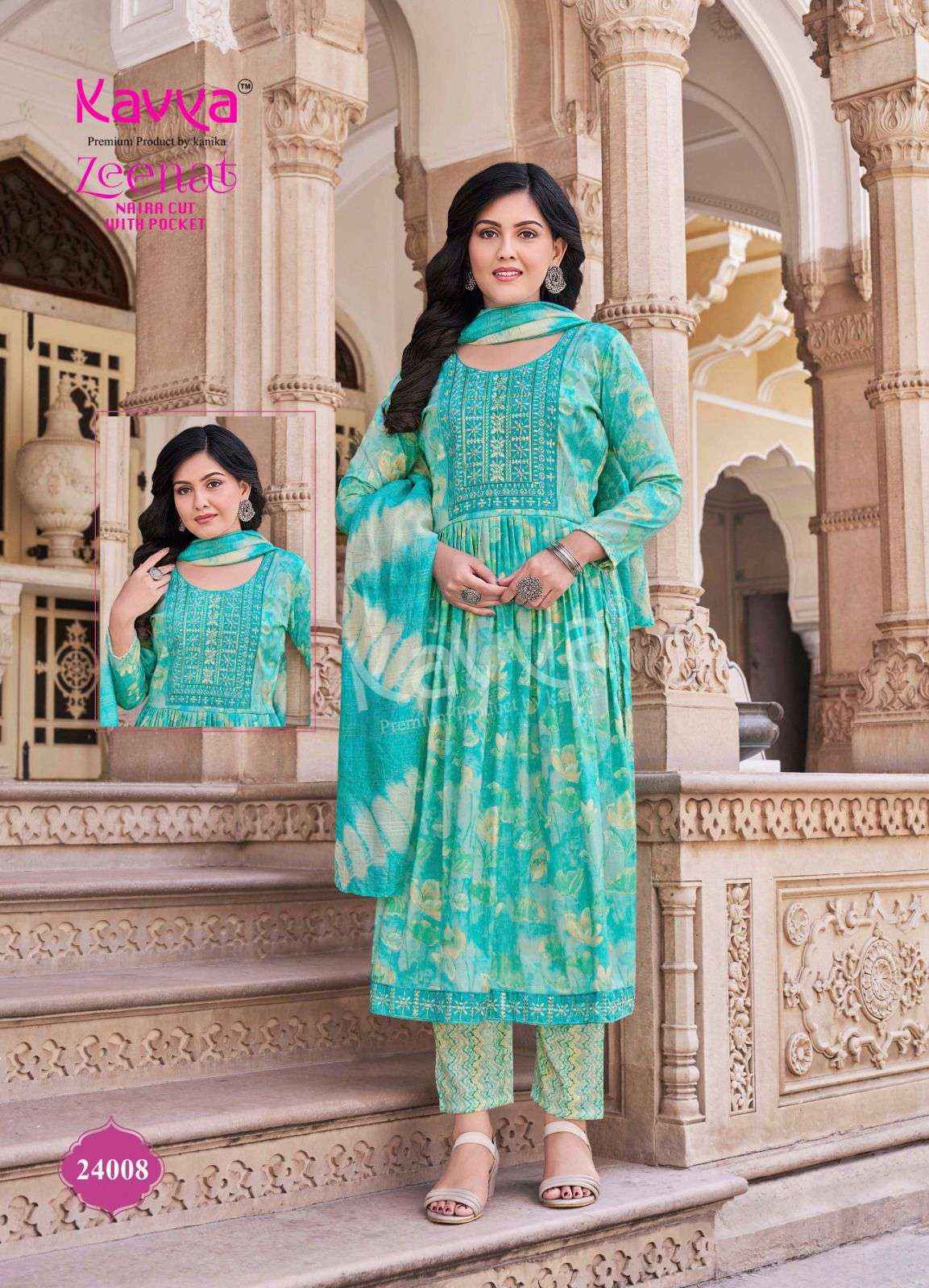 KAVYA ZEENAT VOL 24 DESIGNER READYMADE SUITS ( 10 PCS CATALOG )