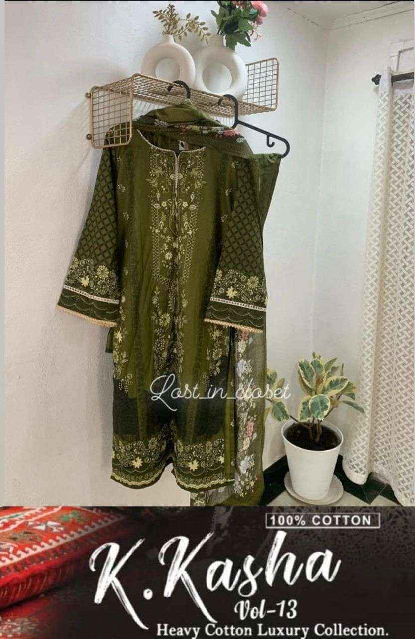 Keval Fab K Kasha Vol 13 Readymade Cotton Dress 6 pc Cataloge