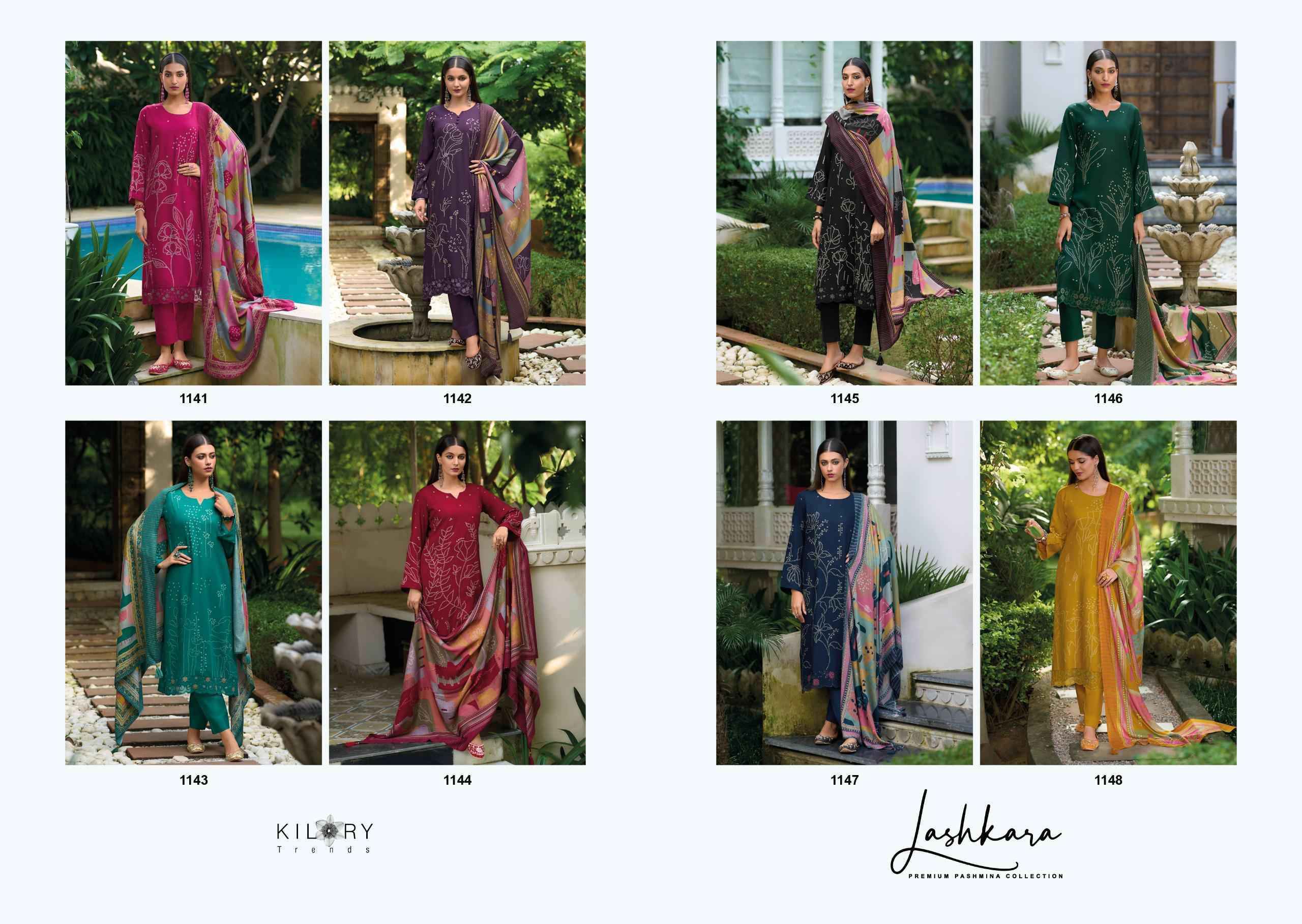 Kilory Lashkara Pashmina Viscose Design Suit Winter Pashmina Suit ( 8 Pcs Catalog )