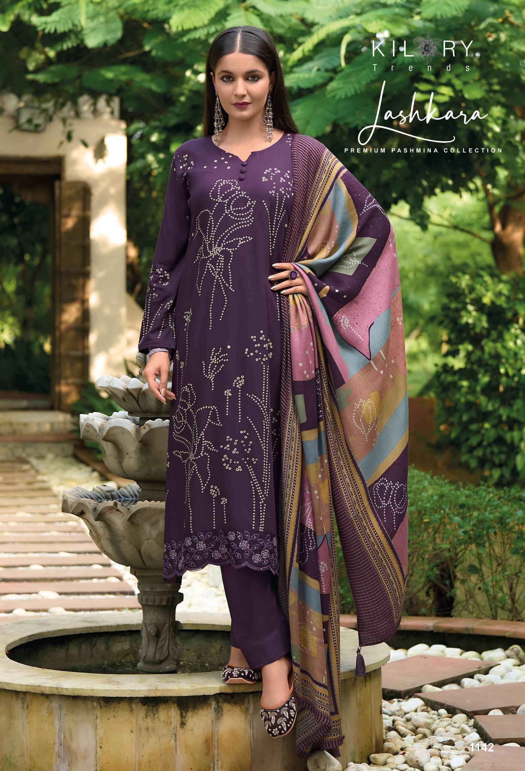 Kilory Lashkara Pashmina Viscose Design Suit Winter Pashmina Suit ( 8 Pcs Catalog )
