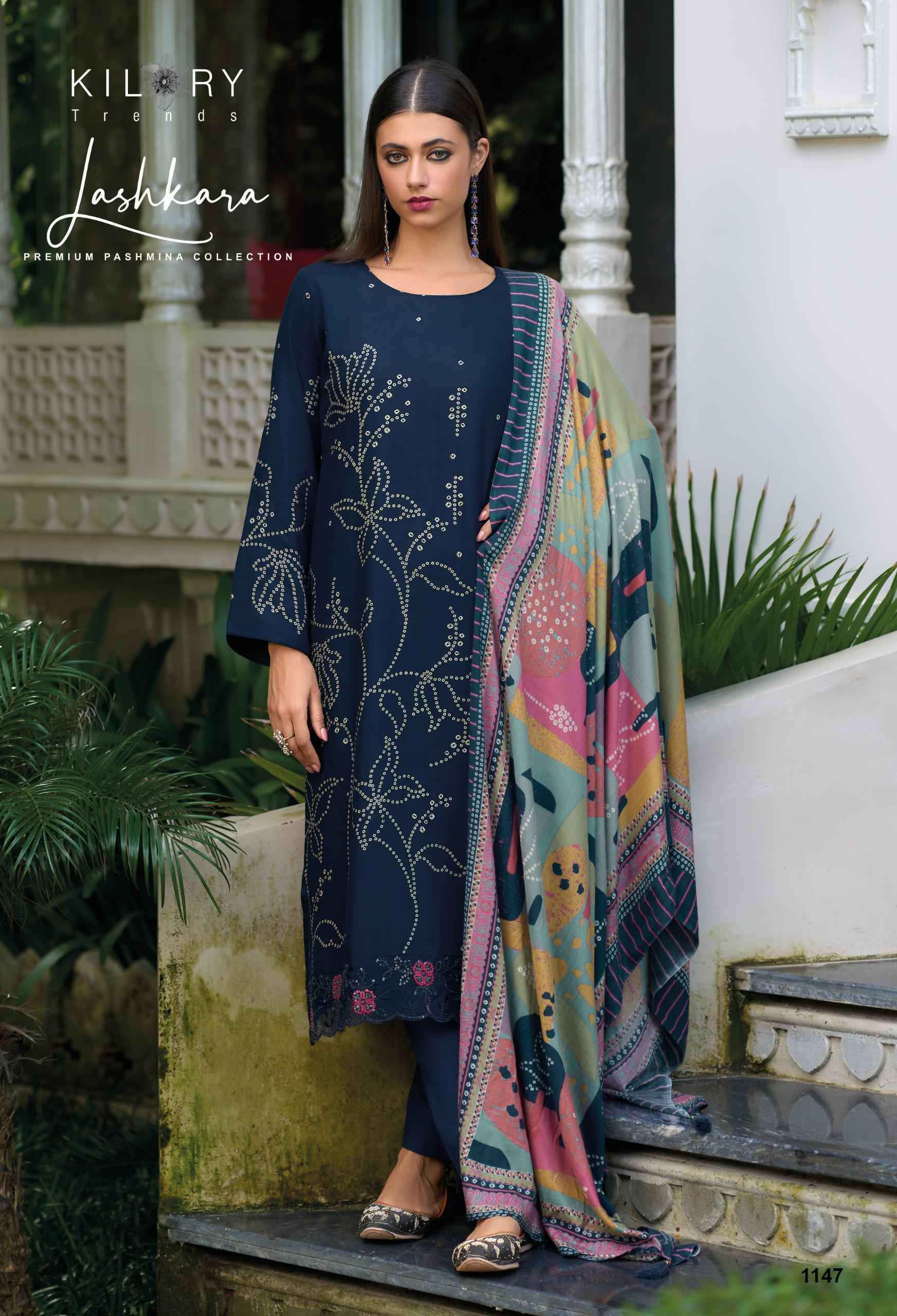 Kilory Lashkara Pashmina Viscose Design Suit Winter Pashmina Suit ( 8 Pcs Catalog )